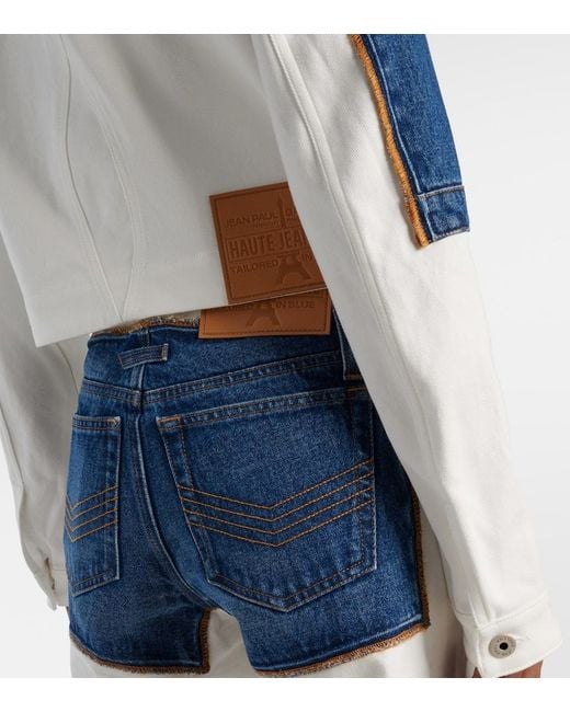 Jean Paul Gaultier Blue Petit Grand Paneled Denim Jacket