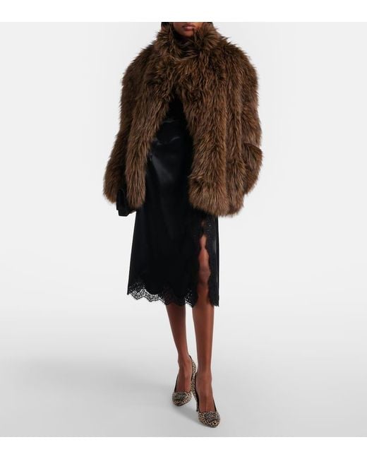 Manolo Blahnik Black Hangisi 90 Leopard-Print Calf Hair Pumps