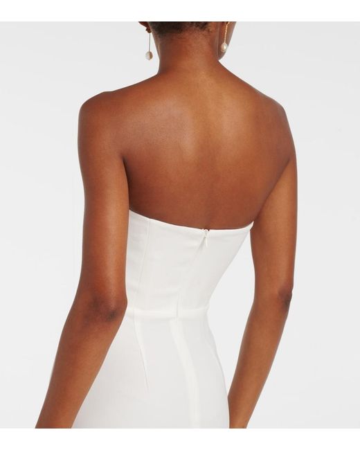 Alex Perry White Bridal Midikleid