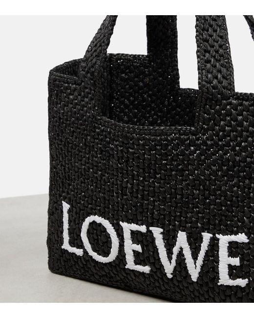 Loewe Black Small Font Tote Bag