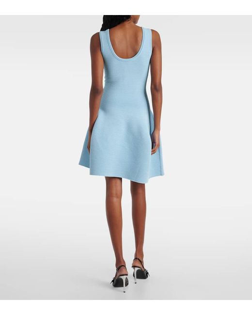 Jonathan Simkhai Blue Larina Flared Minidress