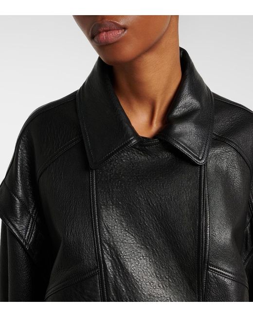 Nour Hammour Black Micah Leather Jacket