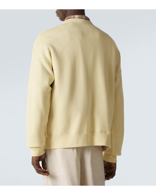 Visvim Natural Jumbo Wool And Cotton Sweatshirt for men