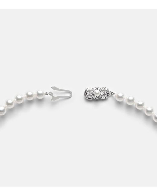 Mikimoto White 18Kt Necklace With Pearls