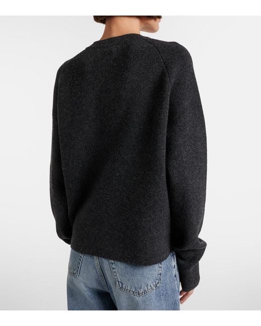 Totême  Black Wool-Blend Cardigan