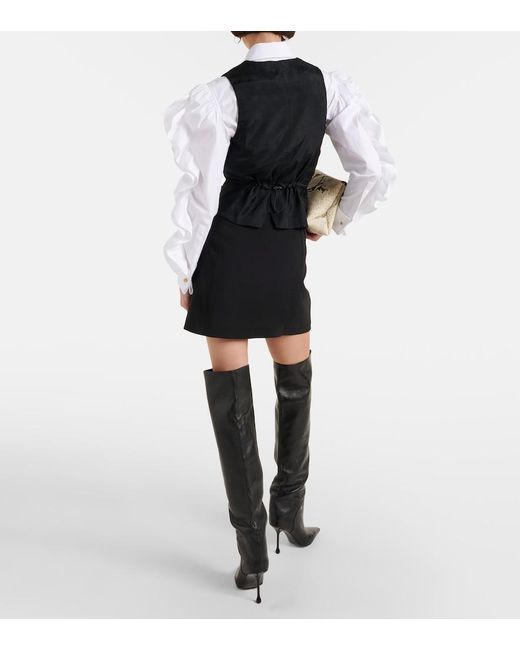 Max Mara Black 'Kiwi' Jersey Vest