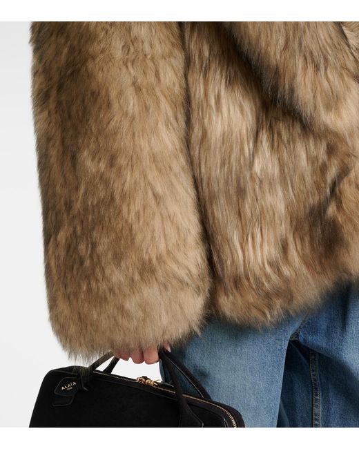 Alaïa Brown Shearling Coat