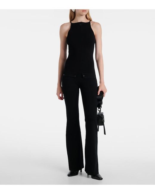 Courreges Black Logo Jumpsuit