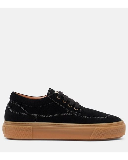 Hogan Black H705 Suede Sneakers