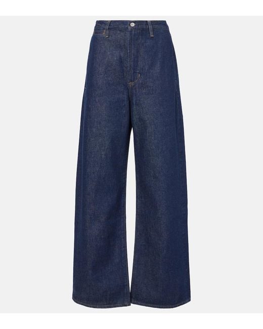 Citizens of Humanity Blue Ayla High-Rise Wide-Leg Jeans