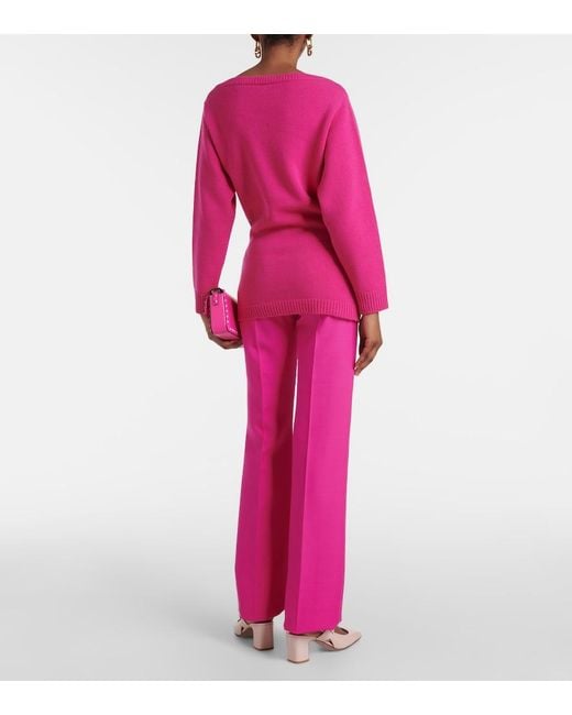 Valentino Pink Virgin Wool Sweater