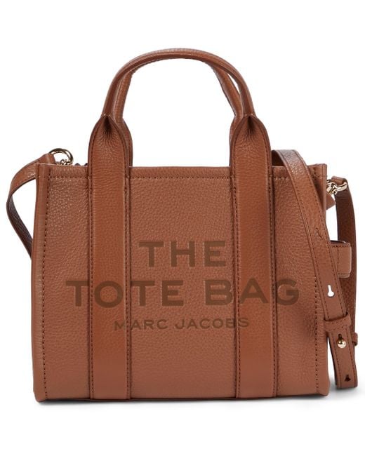 Marc Jacobs The Traveler Mini Leather Tote in Brown - Lyst