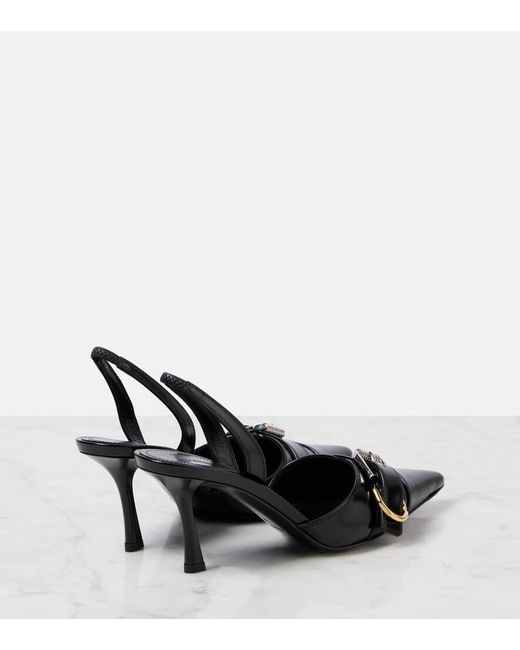 Givenchy Black Slingback-Pumps Voyou aus Leder
