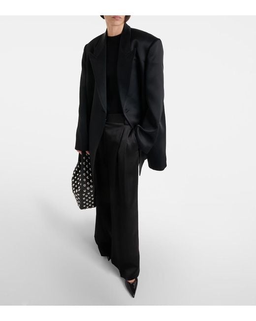 Khaite Black Ray Oversized Coat