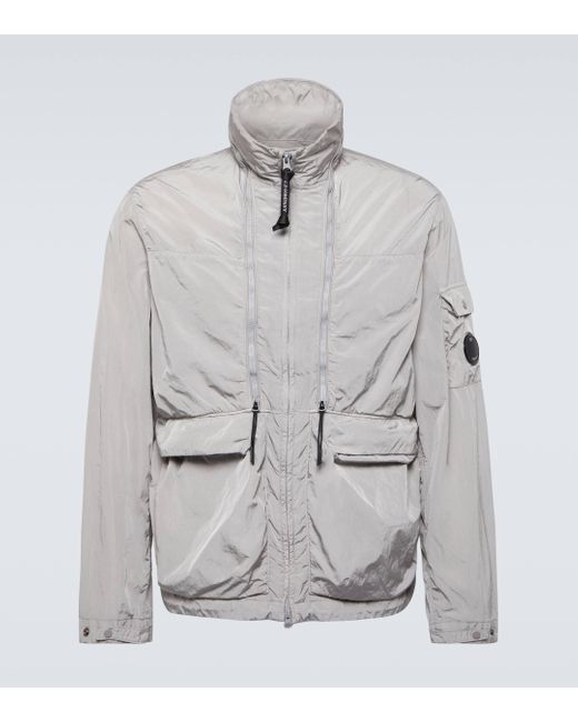 C P Company Gray Chrome-r Goggle Jacket for men
