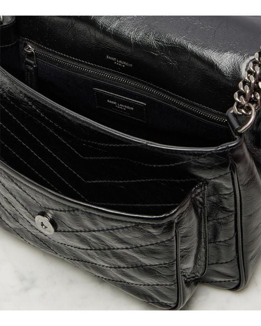 Sac Niki Medium En Cuir Saint Laurent en coloris Black
