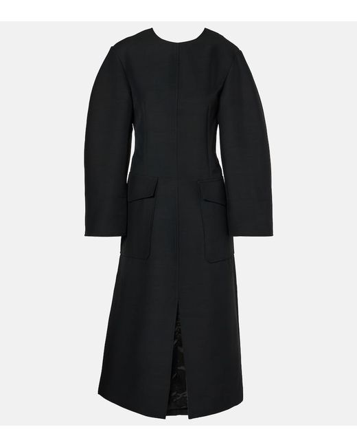 Co. Black Faille Midi Dress