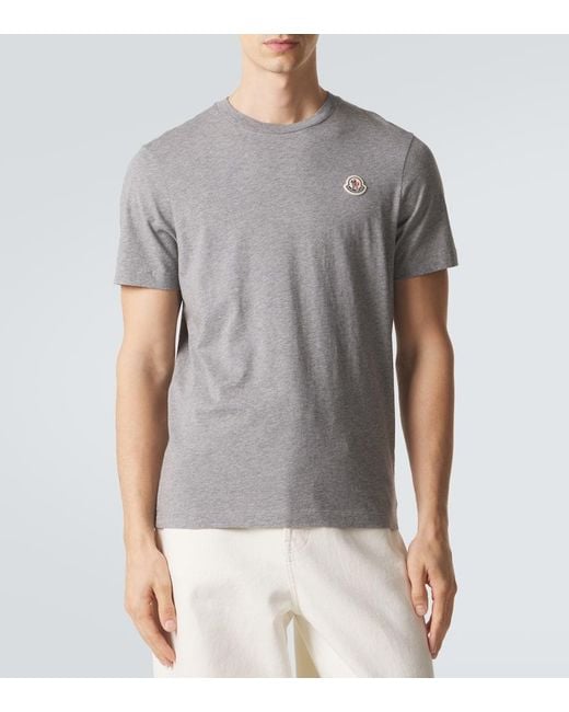 Moncler Black Set Of 3 Cotton Jersey T-Shirts for men