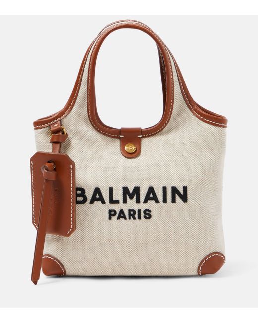 Balmain Natural B-army Grocery Shopper Bag