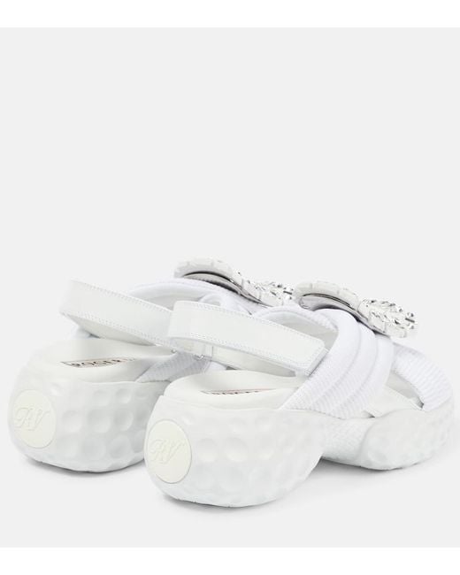 Roger Vivier White Run Light Sandals For