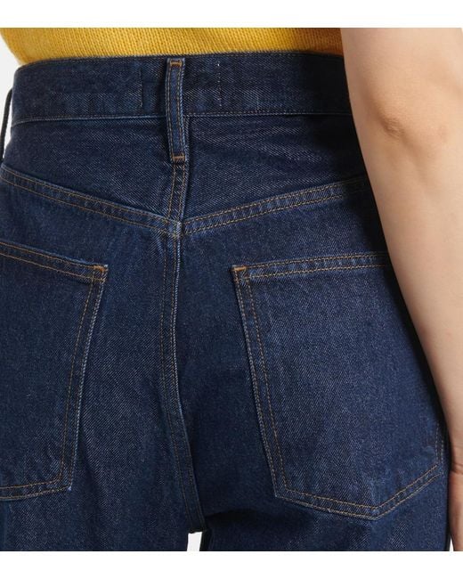 Agolde Blue '90S Pinch Waist High-Rise Straight Jeans