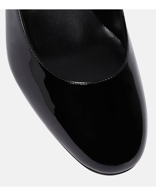 Christian Louboutin Black Miss Jane 55 Patent Leather Pumps