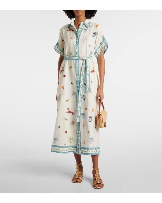 Abito Chemisier Sandy di ALÉMAIS in White