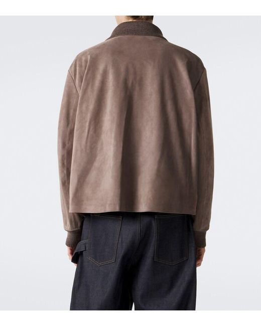 J.W. Anderson Brown Suede Jacket for men