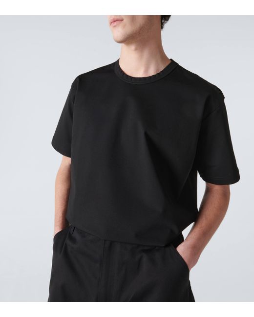 T-shirt en coton melange Junya Watanabe pour homme en coloris Black