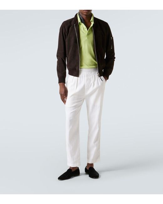Tom Ford Green Cotton Polo Shirt for men