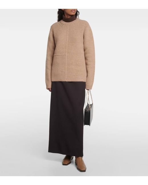Pullover in lana di Totême  in Brown