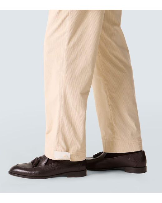 Brioni Gerade Hose Aus Cord in Natural für Herren
