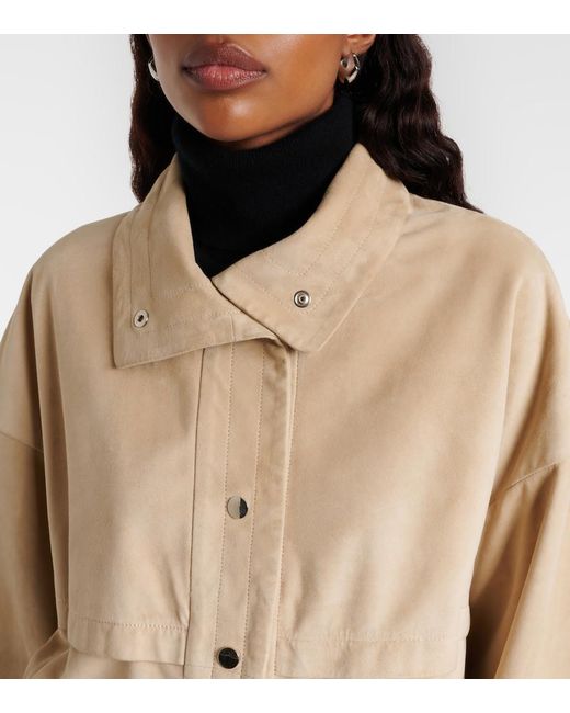 Nour Hammour Natural Park Suede Jacket