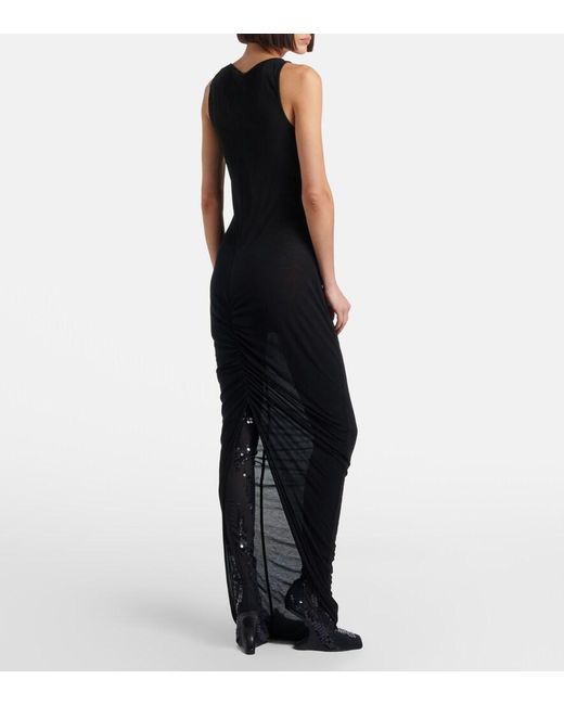 Rick Owens Black Cantilever Embellished Leather Boots