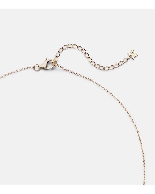 Mateo White Cluster 14Kt Pendant Necklace With Pearls And Diamonds