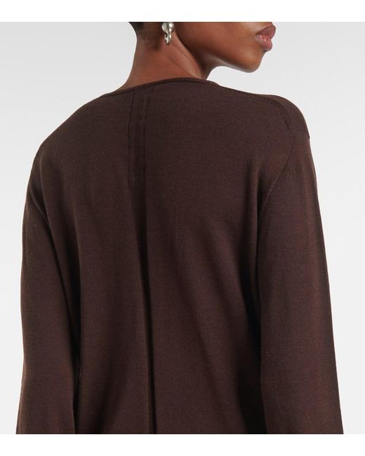 Rick Owens Brown Wool Sweater
