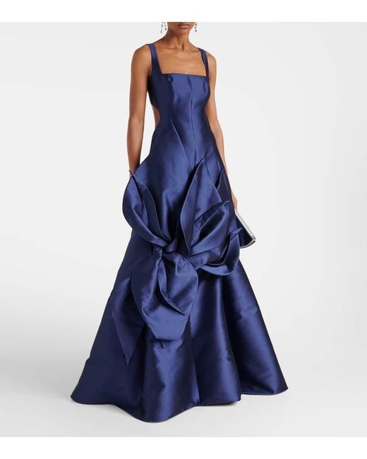 Robe Longue Sabella Costarellos en coloris Blue