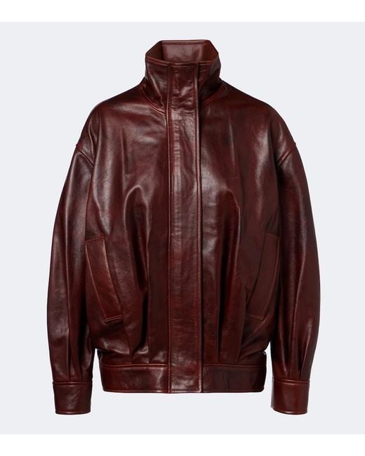 Chaqueta De Piel Paula Arma de color Red