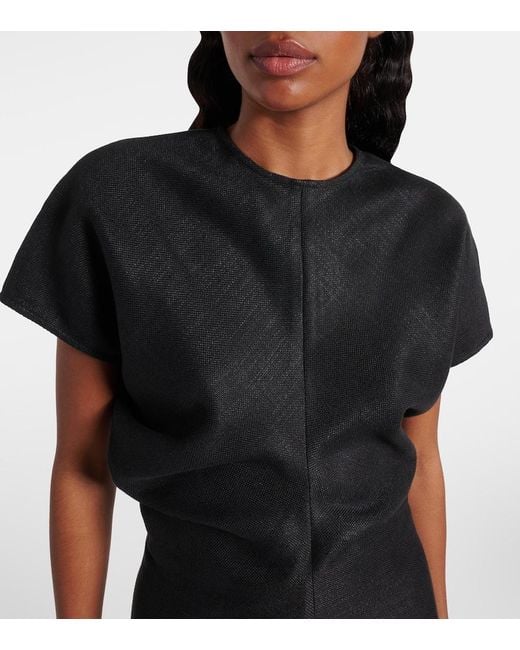 Totême Black Gathered Top