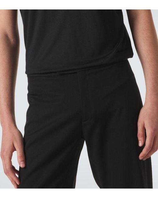 Gucci Black Wool Straight Pants for men