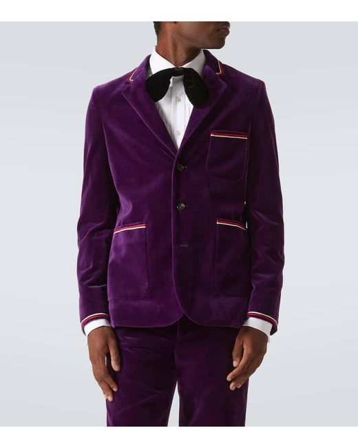 Blazer Showcase di Bode in Purple da Uomo