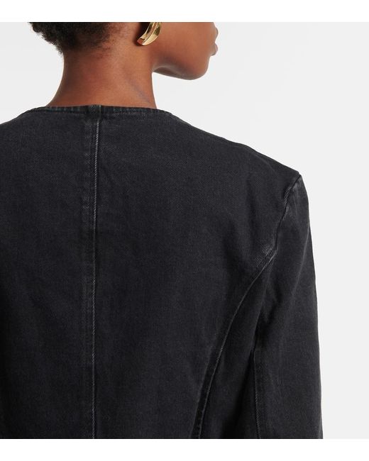 7 For All Mankind Black Denim Jacket