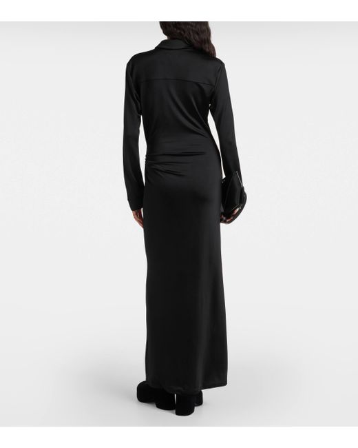 TOVE Black Iana V-neck Maxi Dress