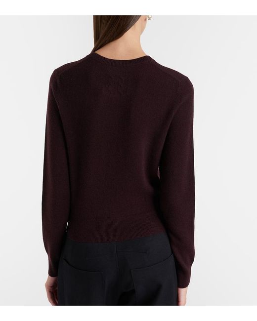 Nili Lotan Purple March Cashmere Cardigan