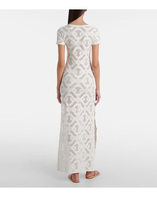 Melissa Odabash White Briony Lace Maxi Dress