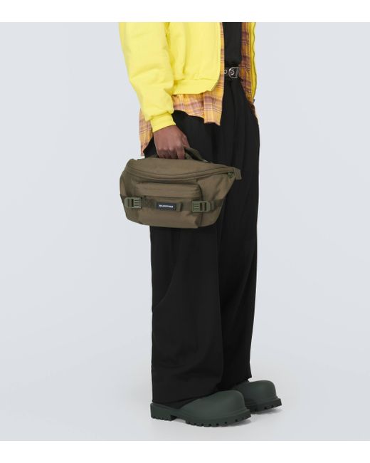 Balenciaga Green Army Large Belt Bag for men