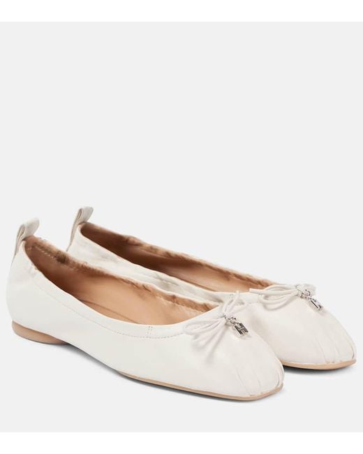 Hogan Natural Ballerinas H684 Aus Leder