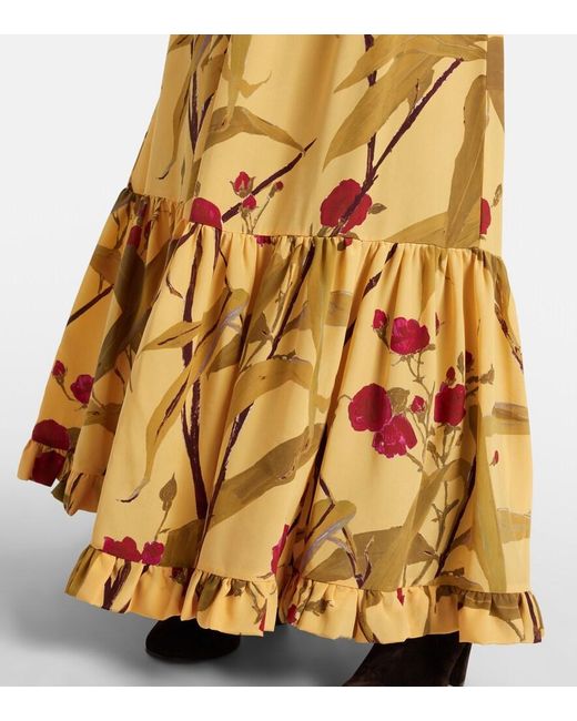 LaDoubleJ Metallic Visconti Silk Crepe De Chine Maxi Dress