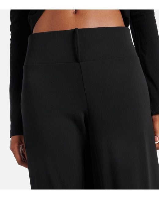 Courreges Blue Infinity Draped Wide-Leg Pants