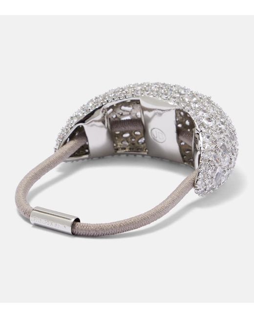 Jennifer Behr Metallic Czarina Embellished Hair Tie